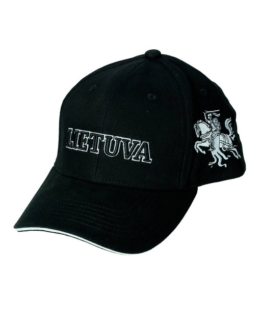 Black Sun Cap with Vytis